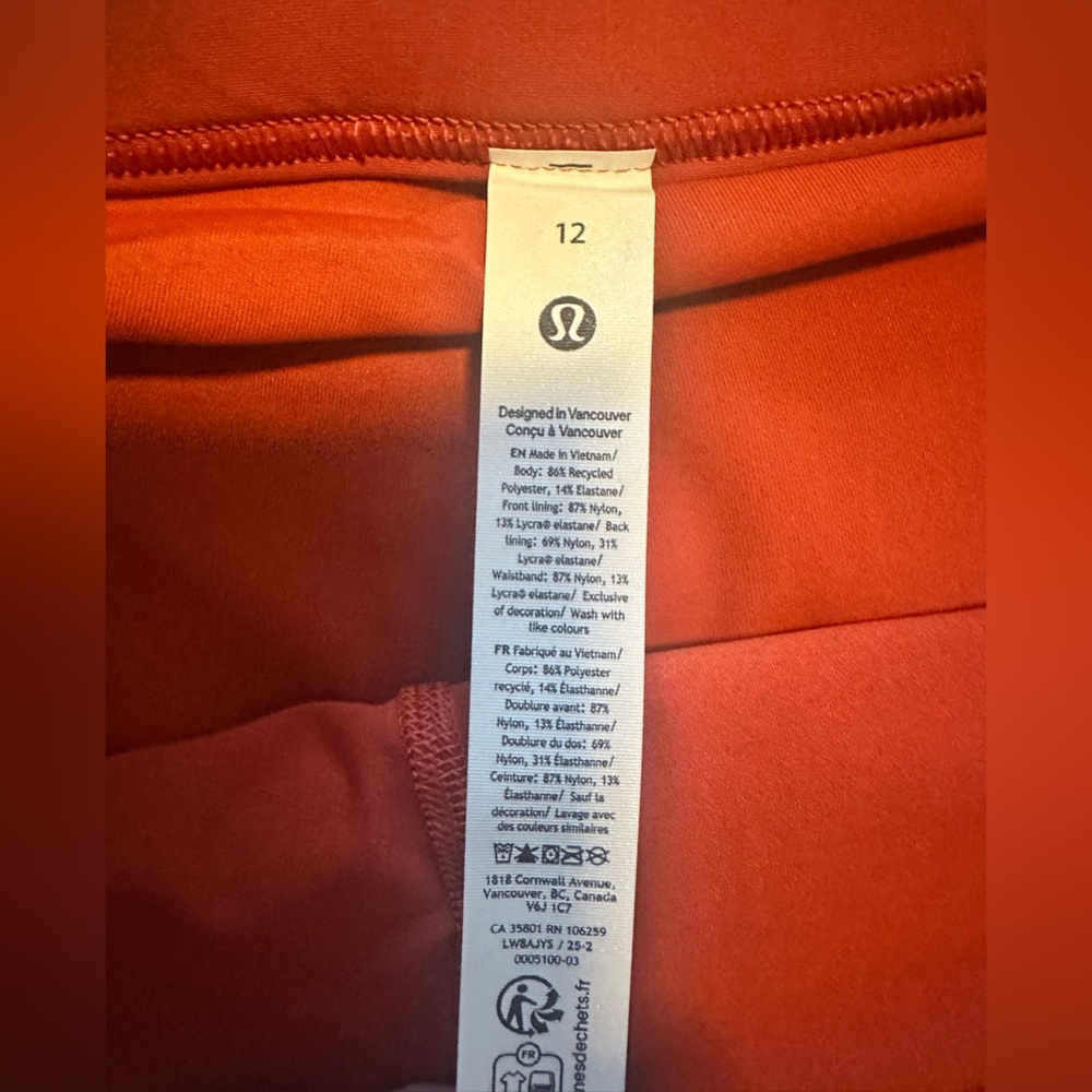 Lululemon Varsity High-Rise Pleated Tennis Skirt - Autumn Rust-Size 12-NWT - Picture 10 of 11